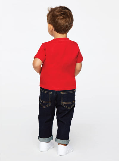 RABBIT SKINS Infant 100% Cotton Jersey Short Sleeve Tee, Ash, 24 Months