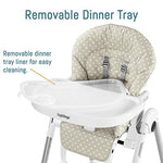 Peg Perego Prima Pappa Zero 3 - High Chair - for Children Newborn to 3 Years of Age - Made in Italy - Linear Grey (White & Grey)