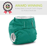 Kanga Care Rumparooz G3 Stay Dry Cloth Diaper Reusable One Size Pocket Diaper Patented Inner Double Gusset 2 pcs Microfiber Insert Soaker (6-55+ lbs) - Boysenberry