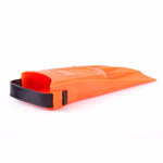 Kids Swimming Fins, 1 Pairs Kids Diving Short Flippers PVC Adjustable Swimming Training Fins, Lightweight Scuba Flippers for Kids(Orange,US:8C-12C)