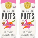 Serenity Kids 6+ Months Grain-Free Toddler & Baby Puffs - No Added Sugar - No Gluten or Rice - BPA & Allergen-Free, with Organic Cassava, Veggies & Herbs - Puffs Variety Pack - 6 Count
