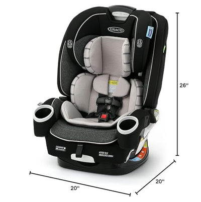 Graco 4Ever DLX SnugLock 4 in 1 Car Seat | Infant to Toddler Car Seat, Featuring Easy-Install SnugLock Technology, Leila