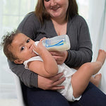 Dr. Brown's Natural Flow Anti-Colic Options+ Wide-Neck Baby Bottles 9 oz/270 mL, with Level 1 Slow Flow Nipple, 4 Count, 0m+