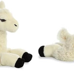 Aurora® Adorable Flopsie™ Dutch Rabbit Stuffed Animal - Playful Ease - Timeless Companions - Black 12 Inches