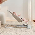 BabyBjörn Bouncer Bliss, Light Beige, 3D Jersey | 2-in-1 Adjustable Baby Bouncer Seat and Toddler Chair, Newborn to Toddler (8-29 lbs), 4 positions, Lightweight & Portable