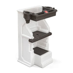 Step2 Mobile Helper, Toddler Step Stool & Tower Stand, Adjustable Height & Built-in Storage, Non-Slip Feet, Includes Safety Bar, Easy Wipe Down, for Kids 1.5+ Years Old