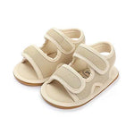 OAISNIT Baby Girls Boys Sandals Premium Breathable Anti-Slip Rubber Sole Infant Summer Outdoor Shoes Soft Toddler First Walkers (3-6 Months Infant, A-Khaki)