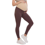 Motherhood Maternity Women's Essential Stretch Full Length Secret Fit Over The Belly Pregnancy Legging, French Roast, X-Small
