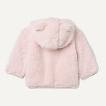 Amazon Essentials Unisex Babies' Hooded Sherpa Jacket, Pale Pink, 12 Months