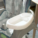 Ingenuity Full Course 6-in-1 High Chair - Baby to 5 Years Old, 6 Convertible Modes, 2 Dishwasher Safe Trays - Astro, 13108