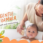 Babo Botanicals Sensitive Baby Fragrance-Free 2-in-1 Shampoo & Wash Bar - Shea Butter, Calendula & Aloe Vera - EWG Verified - Cruelty-Free - Vegan - Pediatrician Tested - For Babies & Kids