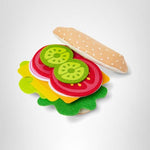 Melissa & Doug Felt Food Sandwich Play Food Set (33 pcs), Orange, 1 Count