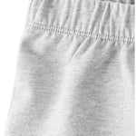 little planet by carter's unisex-baby 2-pack Shorts made with Organic Cotton, Blue Creek/Grey Heather, 5T