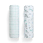 Delta Children Fitted Crib Sheets for Girls and Boys - 100% Organic Cotton Crib Sheet for Standard Crib and Toddler Mattresses - 28x52 Inch- GOTS Certified (Pack of 2), Sea Life