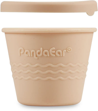 PandaEar 6 Pack Silicone Baby Food Storage Containers, 4 oz Small Food Containers with Lids, Reusable Baby Snack Containers for Kids Toddler, Homemade Baby Food Freezer Storage, Freezer Safe