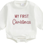 Adobabirl Baby Girl Boy Knitted Sweater Bubble Romper Long Sleeve Jumpsuit Festival Outfit Fall Winter Spring Clothes