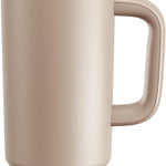 40 oz Tumbler with Handle and Straw: Stainless Steel Insulated Tumbler Keeps Cold for 24 Hours, Leakproof Travel Cup Fits in Cup Holder and BPA-Free, Cotton Candy