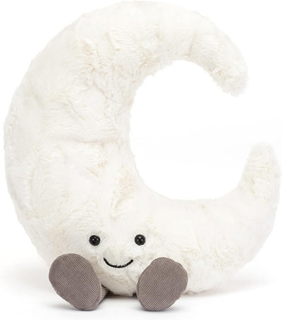 Jellycat Amuseables Moon Stuffed Toy, Medium 10.5" - Moon Plush - Fun Gift Idea