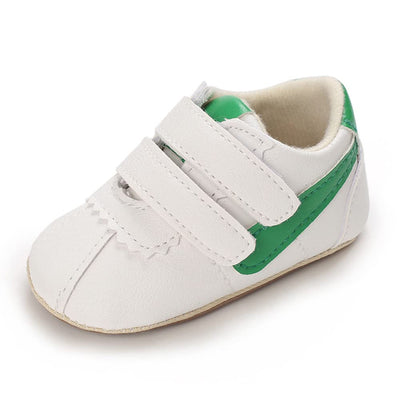 Clowora Baby Boys Girls Shoes Non-Slip Rubber Sole Sneakers Infant First Walking Toddler Crib Shoes Newborn Loafers Flats. (09/Green,12-18 Months)