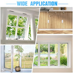 HIMOMO Window Sash Locks, 10 Pack Cam Action White Window Locks, Window Latches with Keeper Diecast, Sliding Window Parts, Replacement Sash Locks for Sliding Windows Double Hung Windows