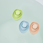 PlanToys® Pastel Blue Rubber Convertible Boat Wooden Montessori Water and Sensory Play Toy | Cause & Effect, Imagination and Exploration Activity | Eco Friendly Floating Bath Toy