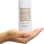 Baby Powder Talc-Free, Real Vanilla Amber Natural Scent, Cornstarch Free Arrowroot and Clay Based Powder, 2.5 oz