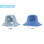 XIAOHAWANG Baby Boy Bucket Toddler Kids Sun Hat UPF 50+ Wide Brim Outdoor Beach Caps Play hat (Octopus, S(6-12 Months))