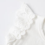 Yatong Baby Girls Bodysuit Baby Romper(0-6 Months, White)