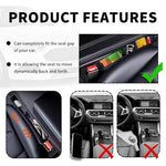 2PCS New Car Seat Gap Filler with 2 Storage Areas,Stylish Car Seat Gap Storage for Stabilizing Phone,Keys Wallet,Universal Car Seat Gap Filler Organizer Interior Accessories (Carbon Black)