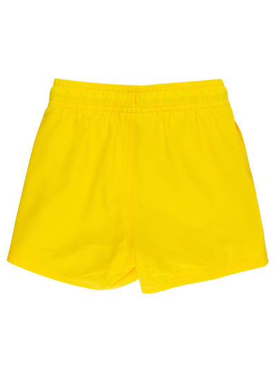 RUGGEDBUTTS Boys Performance Hybrid Stretch Swim Trunks - Fashion Swim Trunks, UPF 50+, Boy Swim Trunks Neon Yellow