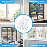 HIMOMO Window Sash Locks, 10 Pack Cam Action White Window Locks, Window Latches with Keeper Diecast, Sliding Window Parts, Replacement Sash Locks for Sliding Windows Double Hung Windows
