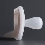 Tommee Tippee Ultra-Light Silicone Pacifier, 0-6 Months, Symmetrical One-Piece Design, BPA-Free Silicone Binkies, Clear/Blue/Green, Pack of 4