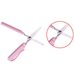 VOCUE Pink Pen Style Compact Ambidextrous Scissors, 1.4x2cm, for School, Craft, Travel, Emergencies