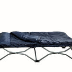 Regalo My Cot Deluxe Portable Toddler Bed, Includes Sleeping Bag, Navy