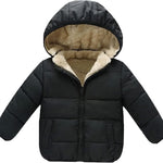 Baby Girls Boys' Winter Fleece Jackets With Hooded Toddler Cotton Dress Warm Lined Coat Outer Clothing