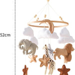 Ikubigu Baby Mobile for Crib, Baby Crib Mobile for Boys Girls, Baby Mobile for Bassinet, Boho Nursery Mobile, Nursery Decor Theme for Infant Bedroom Hanging, Gender Neutral Baby Gift