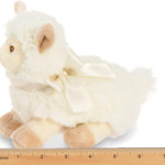 Bearington Baby Sweet Alma Plush Stuffed Animal Llama with Rattle, 6 inches - Stuffed Animal Rattle Toy