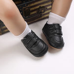 Clowora Baby Boys Girls Shoes Non-Slip Rubber Sole Sneakers Infant First Walking Toddler Crib Shoes Newborn Loafers Flats. (08/Black,12-18 Months)