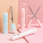 White Cat Paw Scissors, Folding Pocket Scissors Multifunctional Craft Scissor, Kawaii Hand Cutters Mini Art Scissor School Stationery