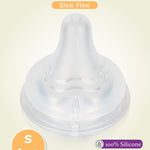 Silicone Nipples for Lansinoh Baby Bottle, Size S,Replacement Bottle Nipple,1m+,Slow Flow, 6 Count
