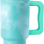 Simple Modern 40 oz Trek Tumbler with Handle and Straw Lid | Cup Holder Friendly Insulated Stainless Steel Travel Mug | Almond Birch