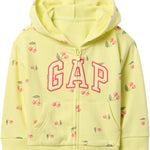 GAP Baby Girls' Playtime Favorite Logo Full Zip Hoodie Hooded Sweatshirt