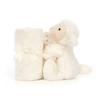 Jellycat Bashful Lamb Soother, 13.5 inches - Security Blanket & Lovey for Babies - Baby Gift