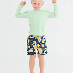 RUGGEDBUTTS Frost Green Long Sleeve Logo Rash Guard - 12-18m