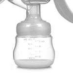 ZJchao Manual Breast Pump Strong Suction Low Noise Hand Held Breastfeeding Pump for Nursing Mothers Portable Easy to Use White 17x18cm