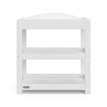 Graco Customizable Changing Table with Water-Resistant Changing Pad (White) - Customizable Modern Flat or Classic Arched Headboard, Baby Diaper Changing Pad Included