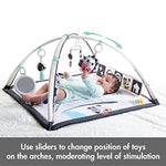 Tiny Love Baby Tummy Time Play Mat, Gymini Deluxe Baby Play Mats for Floor, Magical Tales Black & White Activity Gym