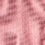 little planet by carter's Baby 2-Piece Pajamas Made with Organic Cotton, Pink Waffle Knit, 6M
