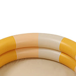 JAOCDOEN Inflatable Pool Baby Retro Blow Up Swimming Pool Family Cute Style Thickened Water Pool (Yellow Stripe), JAOCDOENy3oquka589-12