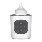 Baby bottle warmer with digital display on a white background